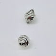 thumbnail image 3 of Dreidel Design Solid Sterling Silver Unique Beads |11x10mm Beads | 2 Beads |4034, 3 of 10