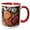 Red/White, variant on 3drose, Usa, Montana, Clark Fork River, Stones, 11oz Two-tone Red Mug