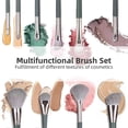 thumbnail image 4 of Makeup Brush Set 14 Pcs Premium Vegan Synthetic Bristles Hairs, Foundation Eyeshadow Powders Shadows Brows Concealer Lip Brushes-6 for Eye, Aluminum P, 4 of 4