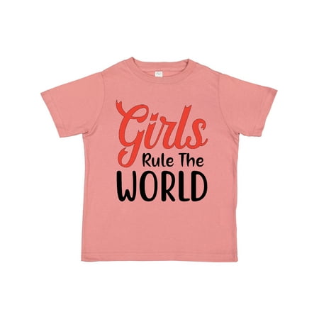 

Inktastic Girls Rule the World Gift Toddler Boy or Toddler Girl T-Shirt
