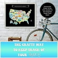 thumbnail image 6 of Gleam Adorn Scratch Off USA Map &100 Destinations Travel Poster Bundle - Cute Illustrated Adventure Map & Bucket List Poster, Gift for Travelers, Nature Lover Wall Art, Adventure Tracker & Home Decor, 6 of 8
