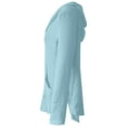 thumbnail image 4 of Womens Athletic Tops Shirts Long Sleeved Loose And Comfortable Pocket Hoodie Womens Clothes,Blue,XL, 4 of 7