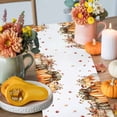 thumbnail image 4 of Orange Thanksgiving Fall Table Runner, Autumn Thanksgiving Kitchen Dining Table Decoration for Home Party Decor 13x60 Inches, 4 of 9