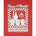 thumbnail image 2 of Disney Toy Story T-Shirt Men's Pizza Planet Food & Fun Spaceport Adult Tee, 2 of 5