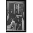 thumbnail image 2 of Historic Framed Print, [Three women and a girl in hats, seated on steps of house], 17-7/8" x 21-7/8", 2 of 9