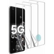 3-Pack Screen Protector for Samsung Galaxy S20 Ultra 5G (SM-G988B G988U) - Case Friendly, Bubble Free, HD Clear TPU Film