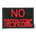 thumbnail image 2 of Hillman Group No Trespassing Sign, Black and Red, Plastic, 8"x12", 2 of 4