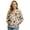 Brown Heart Zebra Leopard Print, variant on COEQINE Women's Bomber Jacket Zip Up Long Sleeve Varsity Shackets Lightweight Coat with Pockets, Stand Collar Loose Fit Casual Jacket Fall Winter Outfits, Small, Cow Sunflower Yellow