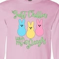 thumbnail image 4 of Inktastic Funny Easter Just Chillin' with My Peeps Long Sleeve T-Shirt, 4 of 5