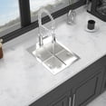 thumbnail image 2 of Stainless Steel Drop-In Kitchen Sink - 15x20 Inch Topmount Sinks 16 Gauge Single Bowl, 2 of 6