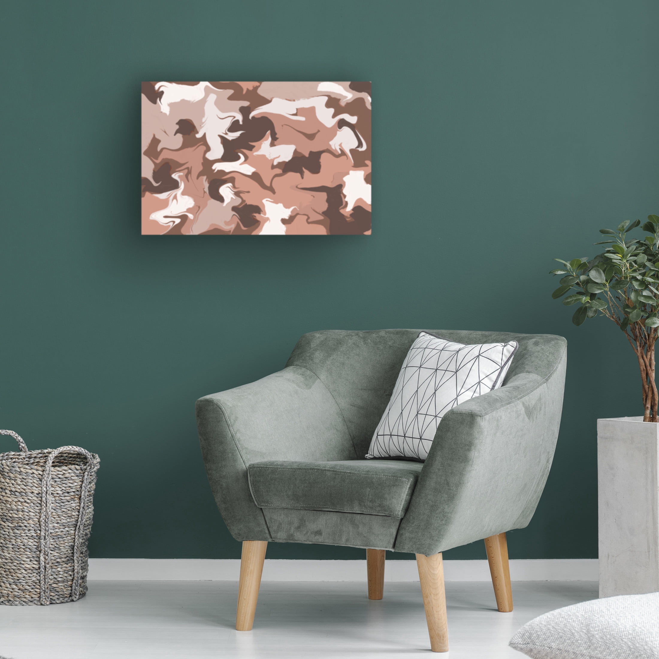 Canvas Wall Art - Treechild 'Mixed Pastel Colors Square' Wall Art for Living Room, Bedroom, or Office D?cor by Trademark Fine Art - 32 x 22 Inches