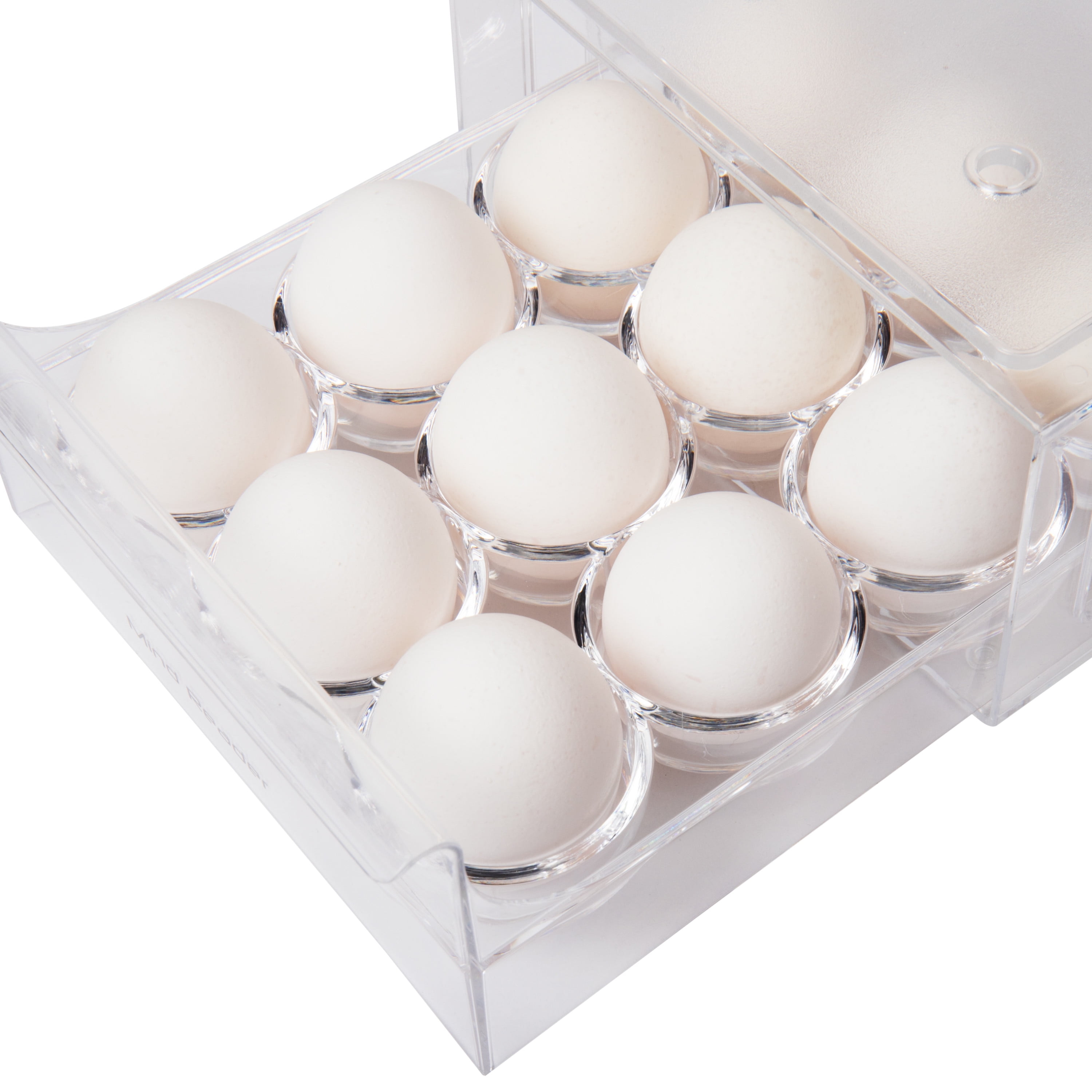 Mind Reader Egg Container Storage Drawer Clear