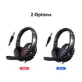 thumbnail image 3 of kubite KUBITE T-997 Gaming Headset with Adjustable Mic, Volume Control, Black/Red or Black/Blue Options, 3 of 5