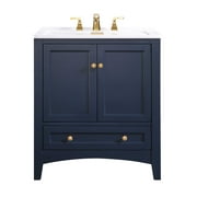 Stufurhome Delia 30 inch Dark Blue Laundry Utility Sink