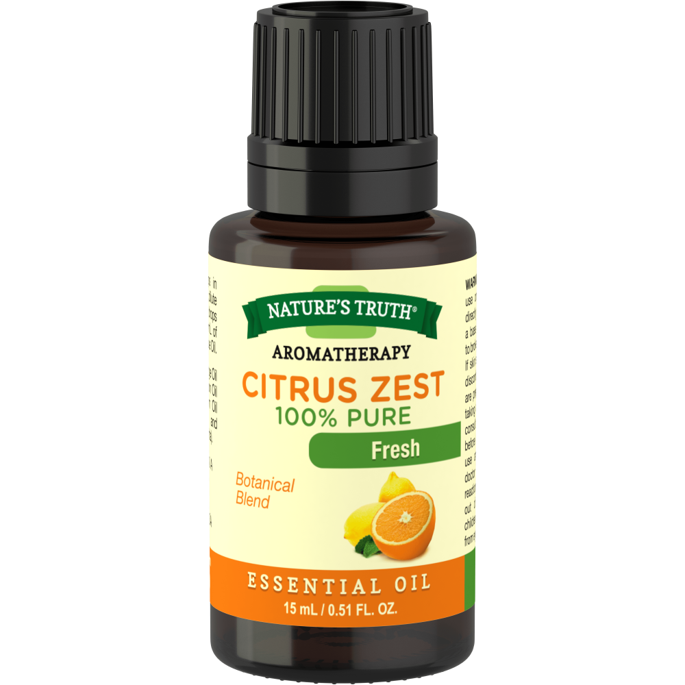 Nature's Truth Aromatherapy Citrus Zest Essential Oil Blend, 0.51 Fl Oz