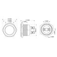 thumbnail image 4 of Larcele Push Button Switch 22mm Waterproof Momentary Metal DIY Switch with Screw Terminal,1 Piece JSANKG-14, 4 of 4