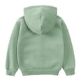 thumbnail image 4 of GYRATEDREAM Baby Boys Girls Fall Winter Hooded Jacket Toddler Long Sleeve Zip Up Cotton Thick Hoodie Coat with Pockets Kids Warm Windpoof Outerwear Green for 12M-10T, 4 of 8
