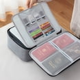 thumbnail image 4 of Mouliraty Family multi-layer document storage bag Large capacity multi-function box, 4 of 9