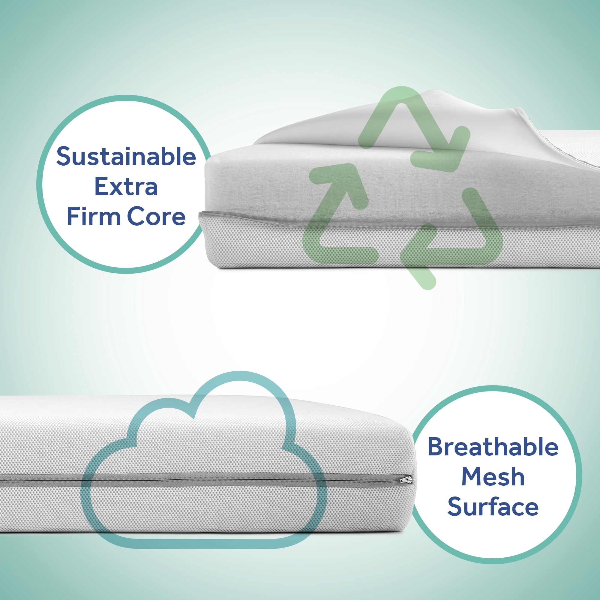 Sealy Mesh-Aire Breathable 2-Stage Infant and Toddler Crib Mattress