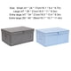 thumbnail image 3 of Caja de almacenamiento con asa lavable Cateissary 47x28x21cm Gris, 3 of 6