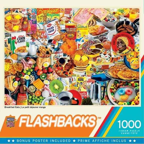 MasterPieces 1000 Piece Jigsaw Puzzle - Breakfast Eats - 19.25"x26.75"