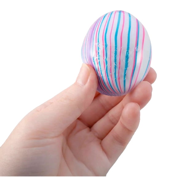 NEW NEE DOH SENSORY FIDGET STRESS RELIVER SWIRLIE EGG (1 RANDOM COLOR CHOSEN)