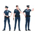 thumbnail image 3 of LeeQinersw 3 Pieces 1/18 Scale Police Figures Mini Resin Figurines for Gift DIY Project, 3 of 9