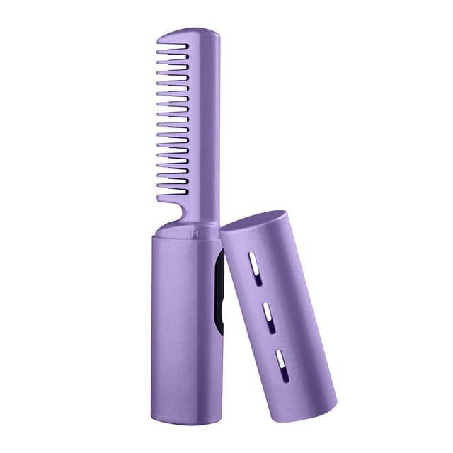 Hair Styling Irons Mini Straight Hair Comb,Straight Roll Use,Non Harmful Usb Wireless Styling Comb with Screen Display Usb to Mini Usb
