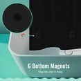 thumbnail image 7 of Yiannan PEVA 8G Black Shower Curtain Liner with 6 Magnets, Heavy Duty & Waterproof-72" x 72", 7 of 7