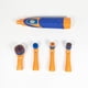 thumbnail image 2 of Toystoory Cepillo de limpieza eléctrico profesional, depurador sónico potente, pieza de limpieza de polvo, depurador eléctrico cómodo, cocina Suministros de limpieza para el hogar Naranja/Azul, 2 of 5