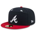 thumbnail image 3 of Men's New Era Navy/Red  Atlanta Braves 2025 MLB All-Star Game Side Patch 59FIFTY Fitted Hat, 3 of 5