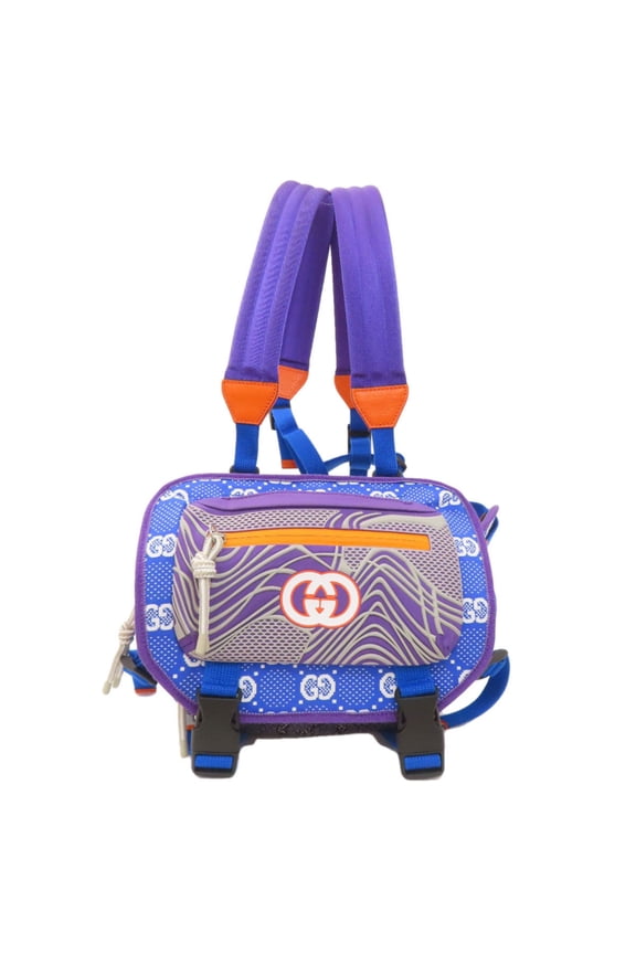 Pre-Owned Gucci 752100 GG Small Backpack, Nylon Material, Women's, GUCCI (Good)