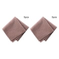 thumbnail image 4 of Ounissouiy Paño de cocina, vajilla absorbente, trapo de de fibra Superfina, toalla colgante, accesorios de limpieza lavables reutilizables Café oscuro 5 piezas 2Conjunto, 4 of 6