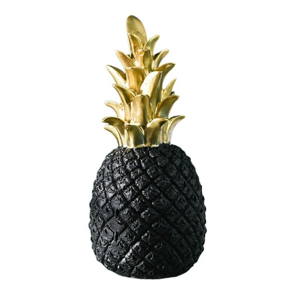 WITYUKE Large Golden Pineapple Resin Ornament, Modern Home Decor Accent, Luxury Tabletop Display, Single Piece Glossy Finish Elegant Sculpture, for Living Room Wine Cabinet Showcase, Art Deco Piece