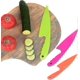 thumbnail image 4 of 2026 Set Of 3 Plastic Kitchen Knives In 3 Colors For Kids, Child Safe Nylon Kitchen Knives For Cakes And Lettuce Salads, 4 of 5