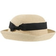 thumbnail image 6 of HEALEEP 1Pcs Sun Hat Small Women Straw Hats Beige Color Wide Brim For Summer Beach, 6 of 8