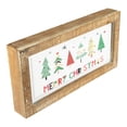 thumbnail image 3 of Northlight 11.75" Framed Merry Christmas Trees Metal Wall Sign, 3 of 5