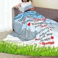 thumbnail image 5 of Fuzzy Throw Blanket 350 GSM Fleece Ultra-Soft Microfiber Blanket for Adults Kids Gift Couch, Sofa, Bed to My Grandson 80"x60", 5 of 6