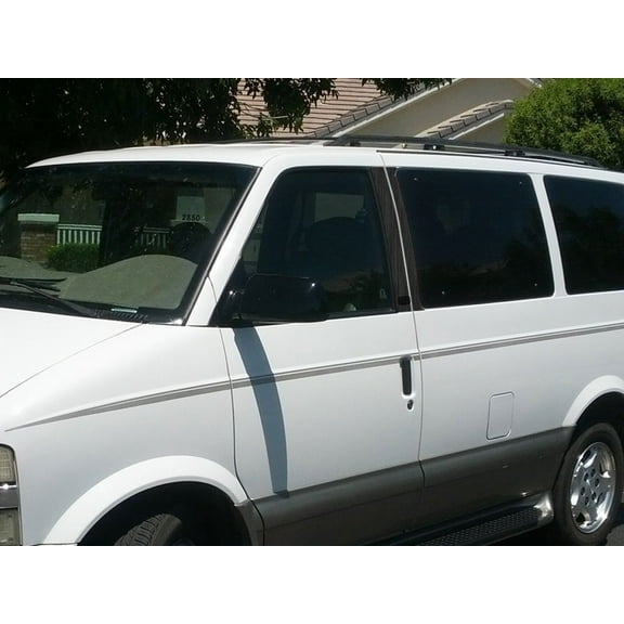 Rvinyl Pillar Post Window Trim Compatible with Chevrolet Astro 1990-2005 (Standard Passenger Van) -