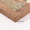 thumbnail image 5 of 6x6 Collage Picture Frames Set of 2, Rustic Wooden Real Glass Vertical Hanging 3 Opening 6 by 6 Photo Frame, Rustic Brown, 5 of 6