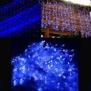 image 118 x 118 300led curtain lights string light for christmas party decoration blue - Christmas Blue image 118 x 118 300led curtain lights string light for christmas party decoration blue - Christmas Blue