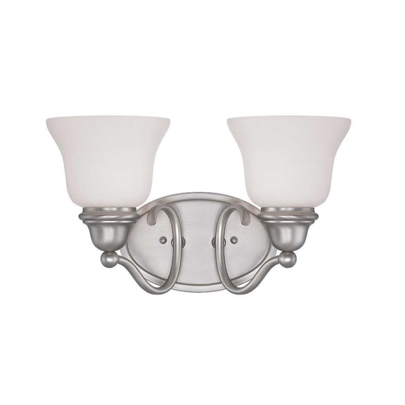 2 Light Bath Bar-Transitional Style with Transitional Inspirations-8.75 inches Tall By 15 inches Wide Bailey Street Home 159-Bel-1050790