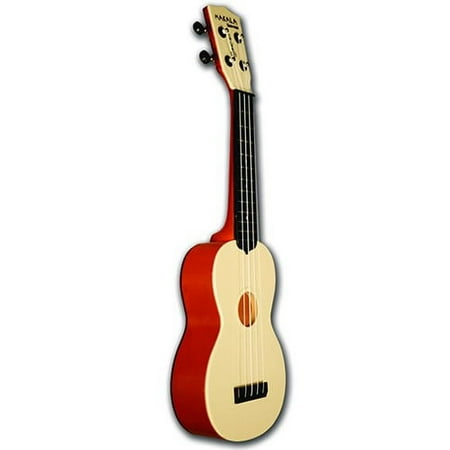 Kala Makala Waterman Series Composite Ukulele, Nylgut Strings w/Gig Bag Included, Translucent Orange
