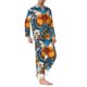 thumbnail image 2 of Balery Spring Butterfly Flowers Pijama para Hombre de Dos Piezas con Manga Larga, Conjunto de Dormir y Descanso Suave con Bolsillos-X-Large, 2 of 7