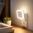 thumbnail image 6 of White Night Light Plug-into Wall - 1 Pack Night Light Dusk to Dawn Sensor Plug in LED Lighting, Auto-On/Off Lamp for Home Living Room Bedroom Bathroom Hallway Kitchen, 6 of 7