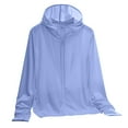 thumbnail image 3 of THDHVS Hoodies for Women,Womens Hoodies,Women's Summer Fall Solid Color Breathable Hooded Sunscreen Clothing Sky Blue M, 3 of 4