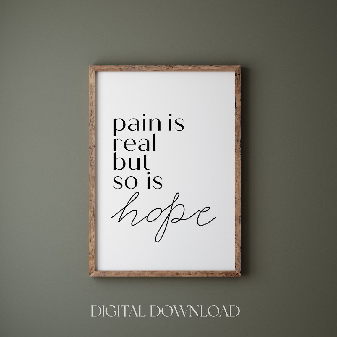 Hope Inspirational Wall Art Print Motivational Home Decor