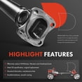 thumbnail image 4 of A-Premium Rear Complete Drive Shaft Prop Shaft Driveshaft Assembly Compatible with Land Rover Freelander 1999-2006, AWD Automatic Transmission, Replace# TVB000190, 4 of 8