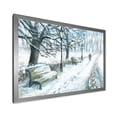 thumbnail image 2 of Designart Winter Park At Christmas Traditional Framed Wall Art, 2 of 4