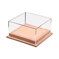 thumbnail image 4 of Caja de exhibición para autos de juguete a escala 1:64, base de cuero sintético resistente de 5 x 4,8 x 2,6 pulgadas, organizador de modelos de vehículos con cubierta de acrílico Rosa claro, 4 of 8